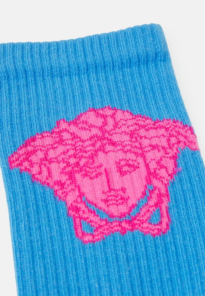 Versace Femme SOCKS Chaussettes Blue 2 Versace Femme SOCKS Chaussettes Blue – Image 2