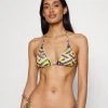 Versace TRIANGLE Haut De Bikini Gold/coloured Femme