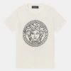 Versace MEDUSA UNISEX T Shirt Imprimé Bianco/nero