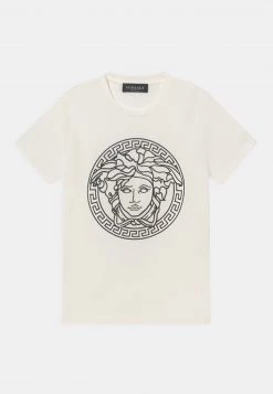 Versace MEDUSA UNISEX T Shirt Imprimé Bianco/nero