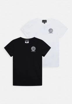 Versace UNDERWEAR TOP ESSENTIAL UNISEX 2Pack T Shirt Imprimé Bianco+nero