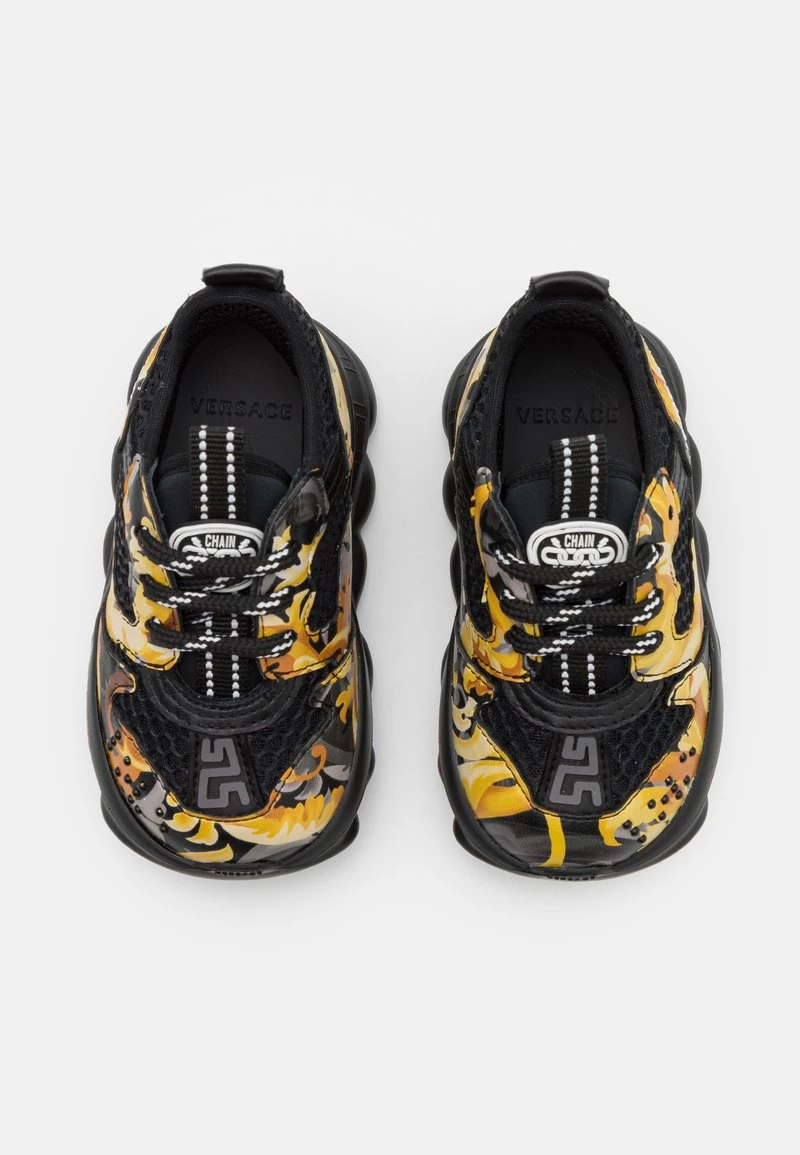 Versace Enfant Baskets Basses Nero/oro 4 Versace Enfant Baskets Basses Nero/oro – Image 4