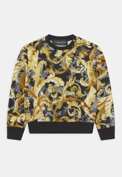 Versace BAROCCO FLAGE UNISEX Sweatshirt Nero/oro