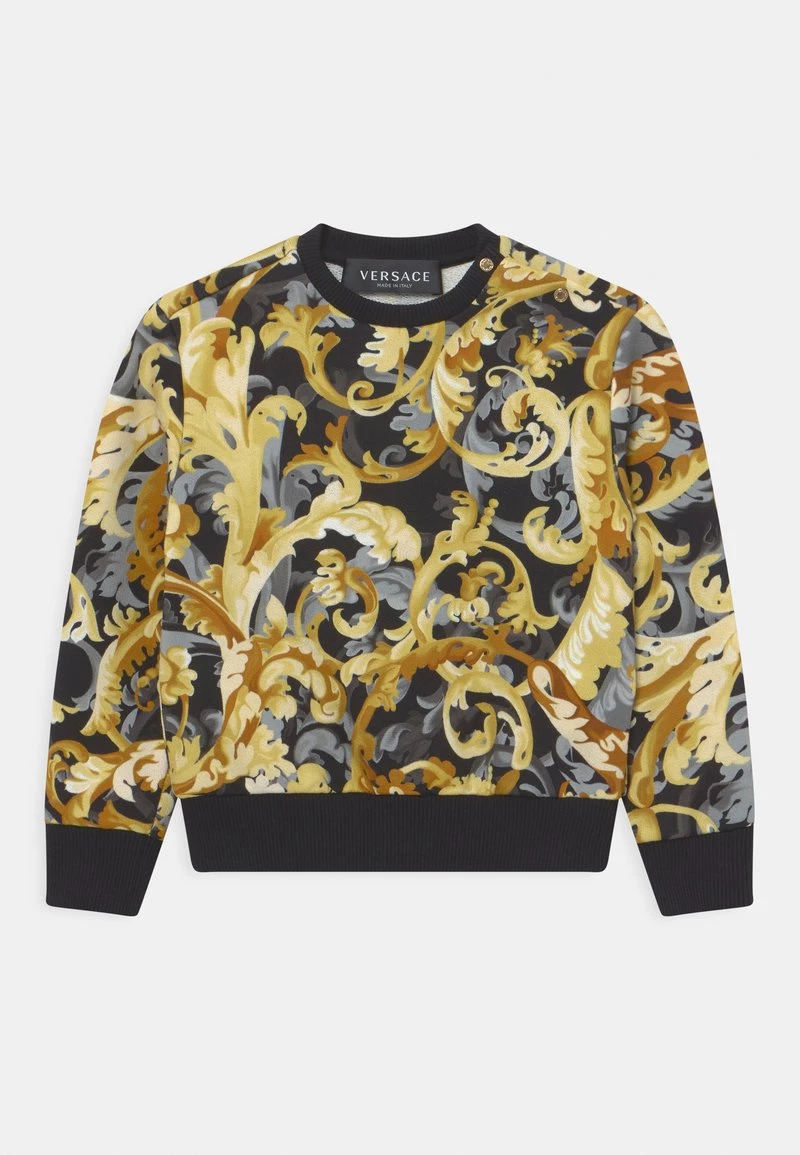 Versace BAROCCO FLAGE UNISEX Sweatshirt Nero/oro 1 Versace BAROCCO FLAGE UNISEX Sweatshirt Nero/oro