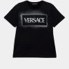 Versace LOGO UNISEX T Shirt Imprimé Nero/bianco