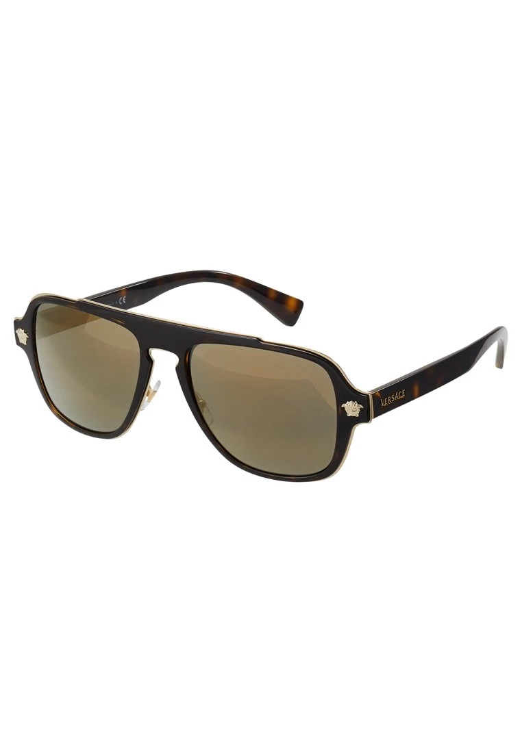 Versace Lunettes De Soleil Dark Havana Homme 4 Versace Lunettes De Soleil Dark Havana Homme – Image 4