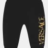 Versace LOGO UNISEX Pantalon Classique Nero/oro