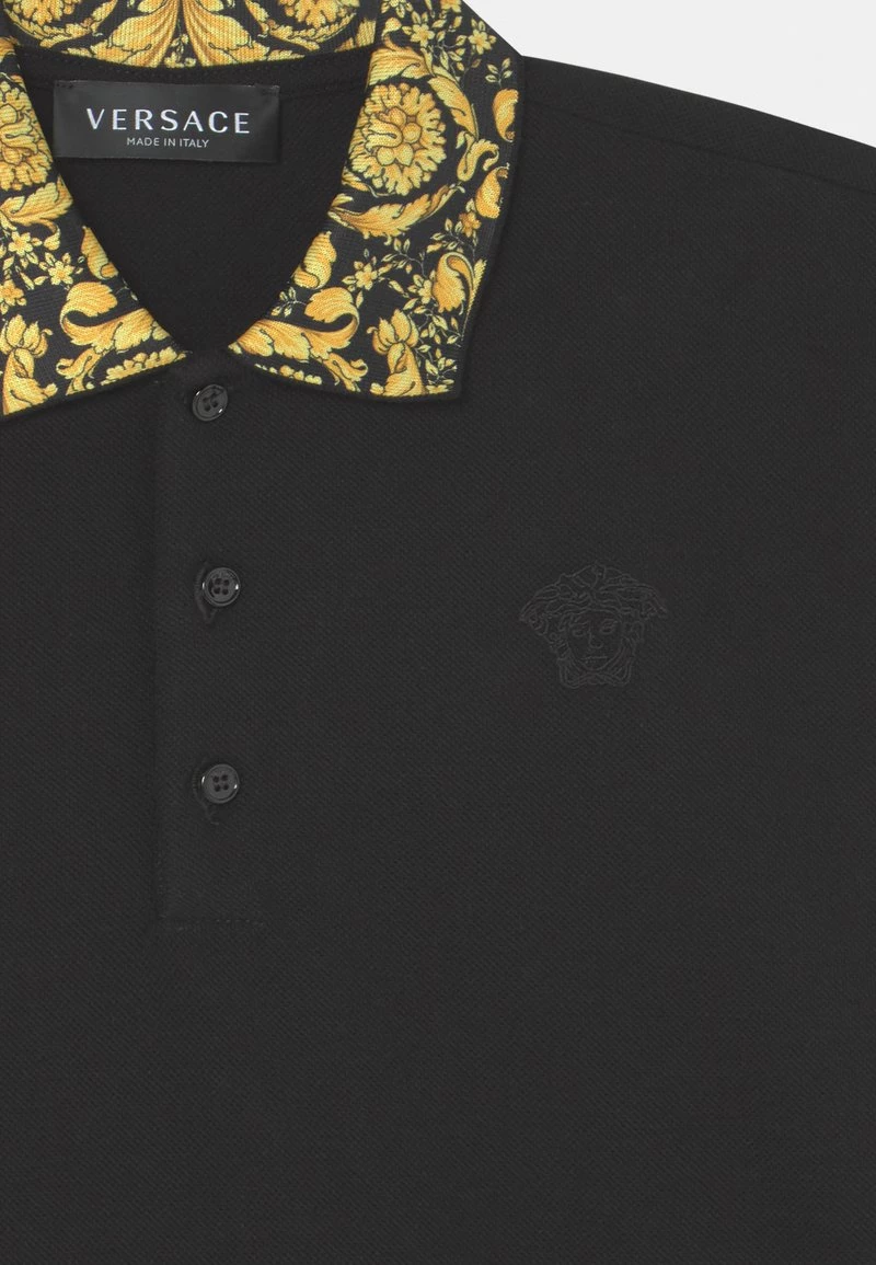 Versace Enfant BAROCCO KIDS MEDUSA Polo Nero/oro 3 Versace Enfant BAROCCO KIDS MEDUSA Polo Nero/oro – Image 3