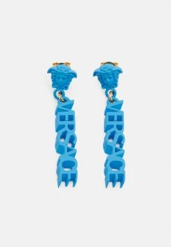 Versace Femme Boucles D'oreilles Blue