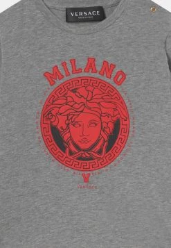 Versace MEDUSA T Shirt à Manches Longues Grigio Melange/rosso Enfant -Versace Soldes 2022 e3831295bf2f46ab9cb5f8954e051e47