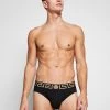 Versace SLIP BASSO INTIMO UOMO Slip Nero Greca Oro Homme