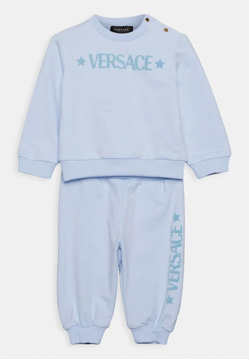Versace TRACKSUIT LOGO UNISEX Survêtement Baby Blue 1 Versace TRACKSUIT LOGO UNISEX Survêtement Baby Blue