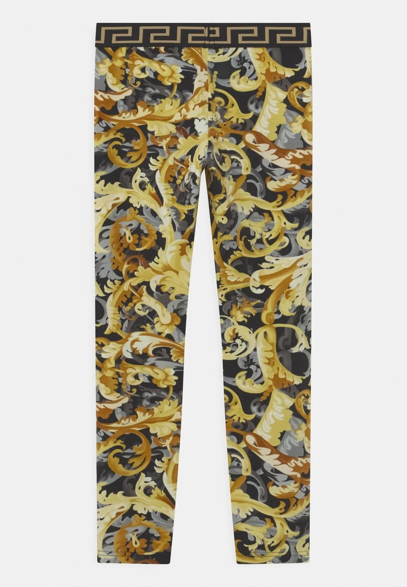Versace Enfant BAROCCOFLAGE Legging Nero/oro 2 Versace Enfant BAROCCOFLAGE Legging Nero/oro – Image 2