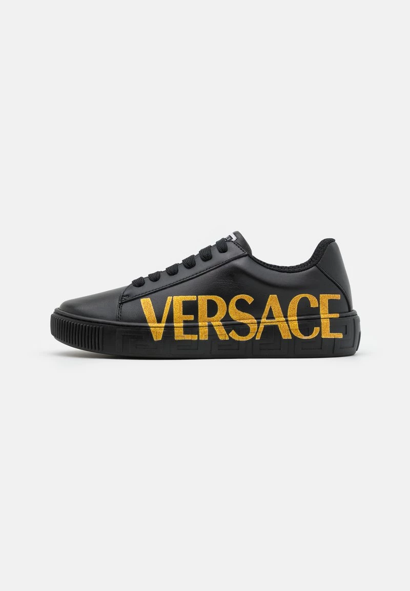 Versace Enfant Baskets Basses Nero/oro 1 Versace Enfant Baskets Basses Nero/oro