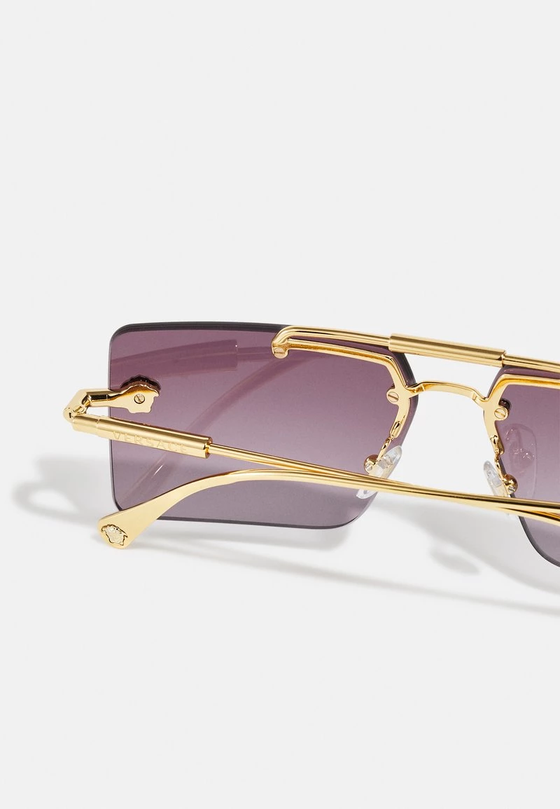 Versace Femme Lunettes De Soleil Gold Coloured 3 Versace Femme Lunettes De Soleil Gold Coloured – Image 3