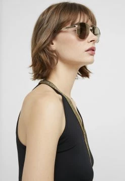 Versace Lunettes De Soleil Gold Coloured/brown Unisex -Versace Soldes 2022 f76ef481283247c6aabc98ba1af2c6dd