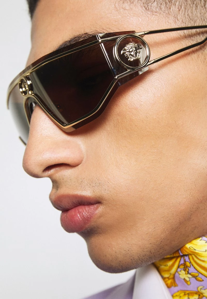 Versace UNISEX Lunettes De Soleil Gold Coloured 2 Versace UNISEX Lunettes De Soleil Gold Coloured – Image 2