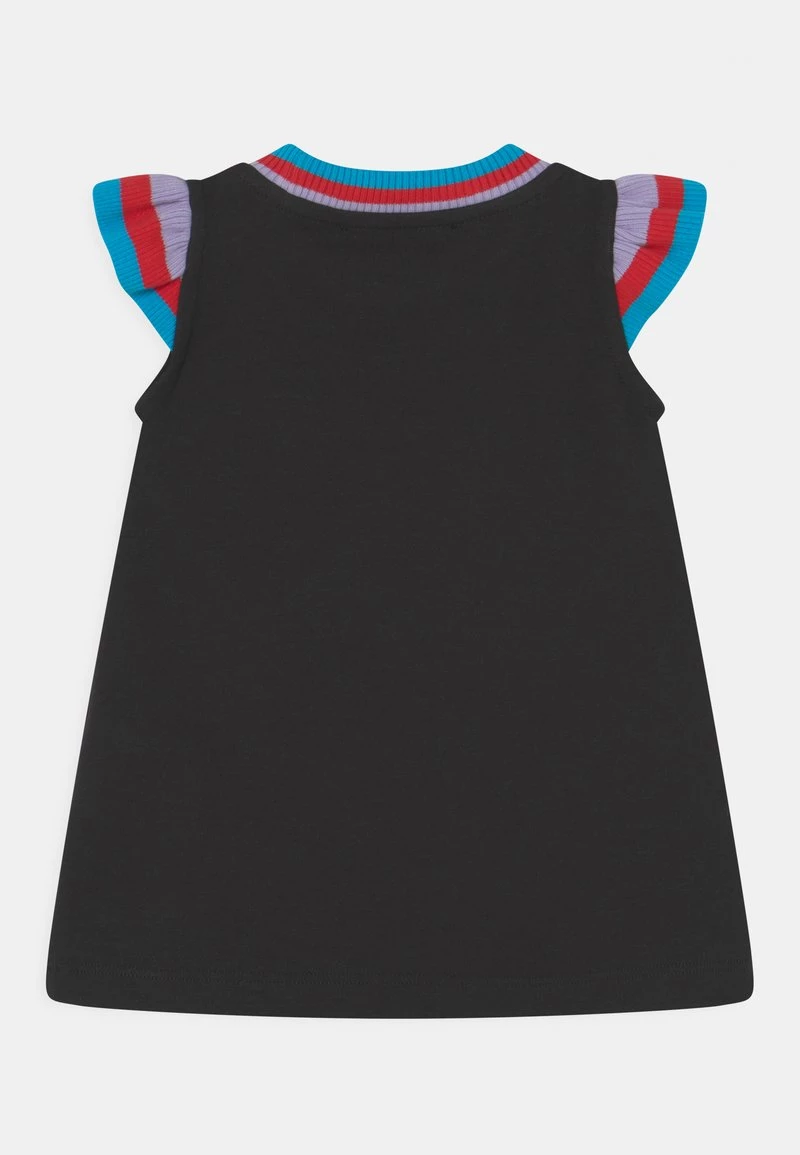 Versace Enfant Robe De Jour Nero/turchese/lilla/rosso 2 Versace Enfant Robe De Jour Nero/turchese/lilla/rosso – Image 2