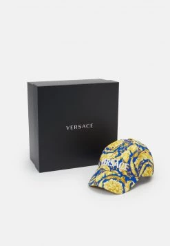Versace UNISEX Casquette Blue/gold -Versace Soldes 2022 fee5e6ff0d1b421ea5de55294a642987